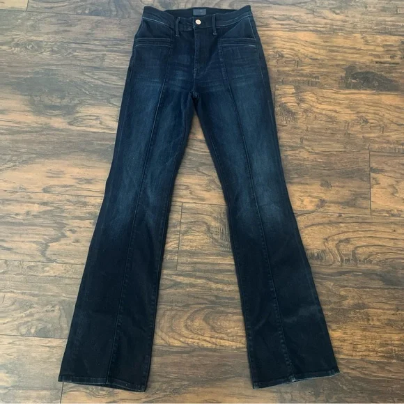 MOTHER Dark Blue Flare Jeans The Slant Drama 29 - Picture 1 of 11